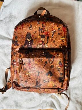 Piero Guidi magic circus leather backpack made in Italy.  Excellent condition